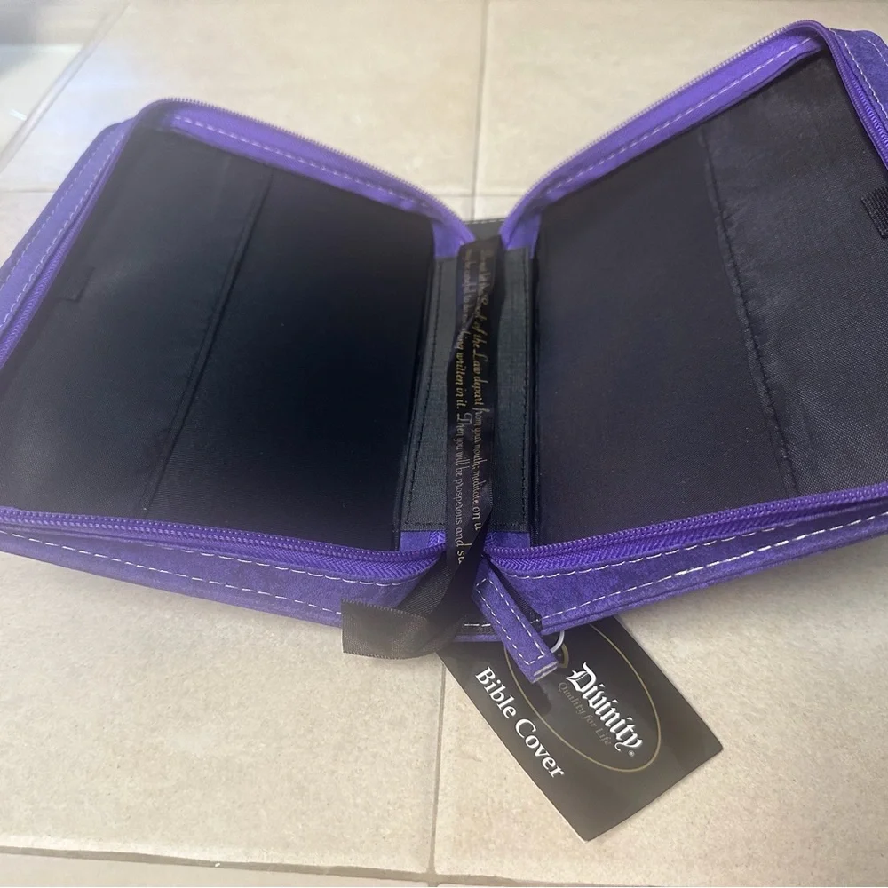 Purple Bible Cover - May the God of Hope Design